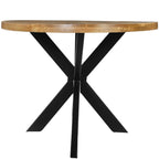 Mangoholz Esstisch Venedig oval mit Spider-Gestell