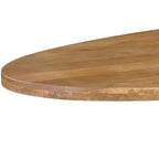 Mangoholz Esstisch Venedig oval mit Spider-Gestell