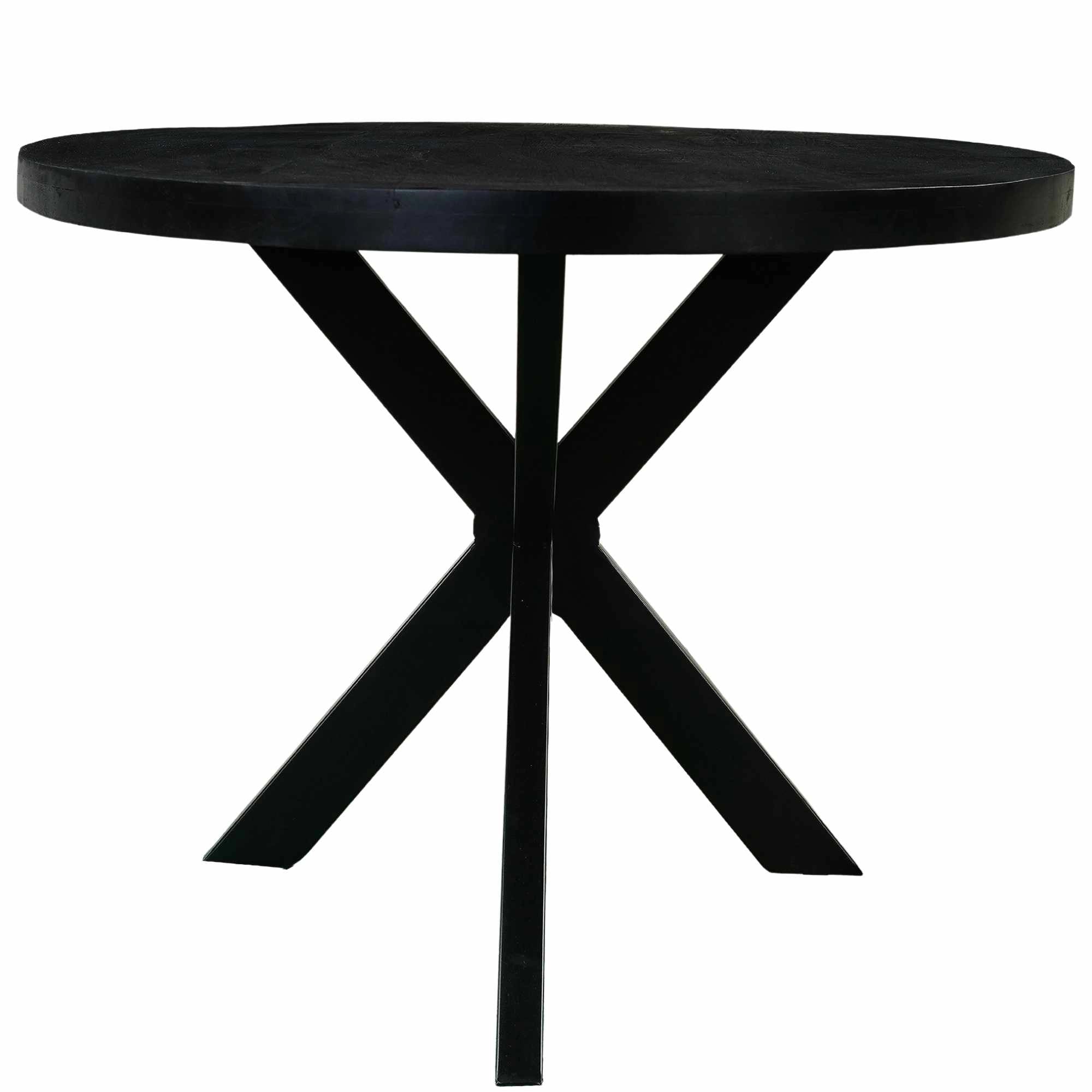 Mangoholz Esstisch Sydney oval mit Spider-Gestell