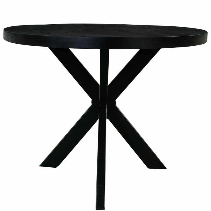 Mangoholz Esstisch Sydney oval mit Spider-Gestell