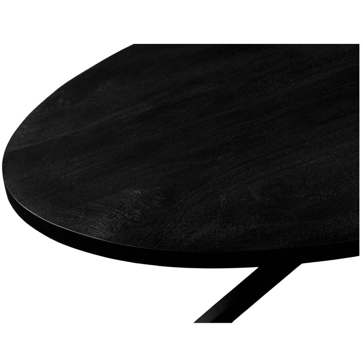 Mangoholz Esstisch Sydney oval mit Spider-Gestell
