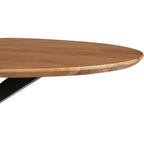 Mangoholz Esstisch Lissabon oval mit Spider-Gestell