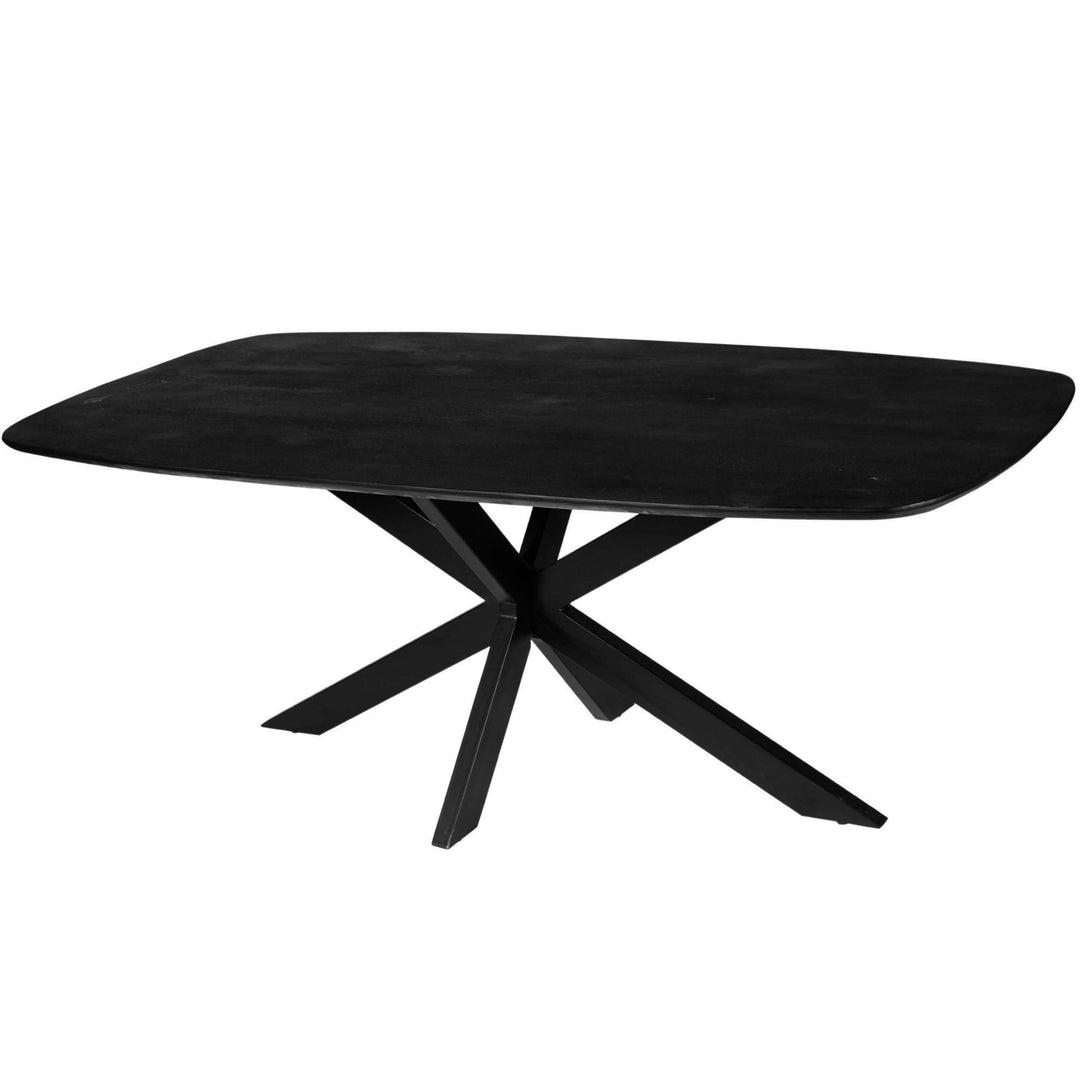 Mangoholz Esstisch Luxemburg dänisch oval mit Spider-Gestell