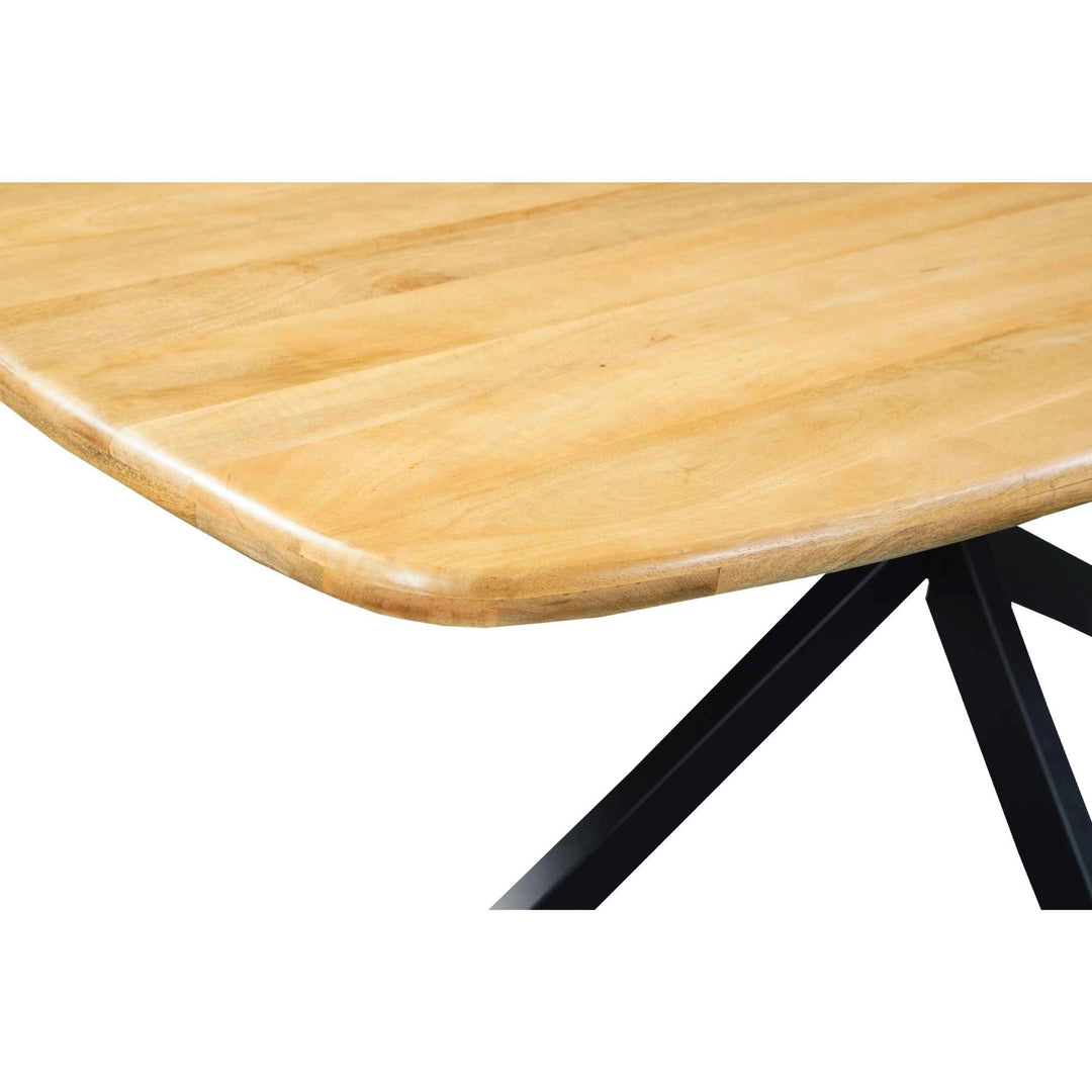 Mangoholz Esstisch Wien dänisch oval mit Spider-Gestell