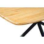 Mangoholz Esstisch Wien dänisch oval mit Spider-Gestell