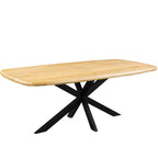 Mangoholz Esstisch Wien dänisch oval mit Spider-Gestell