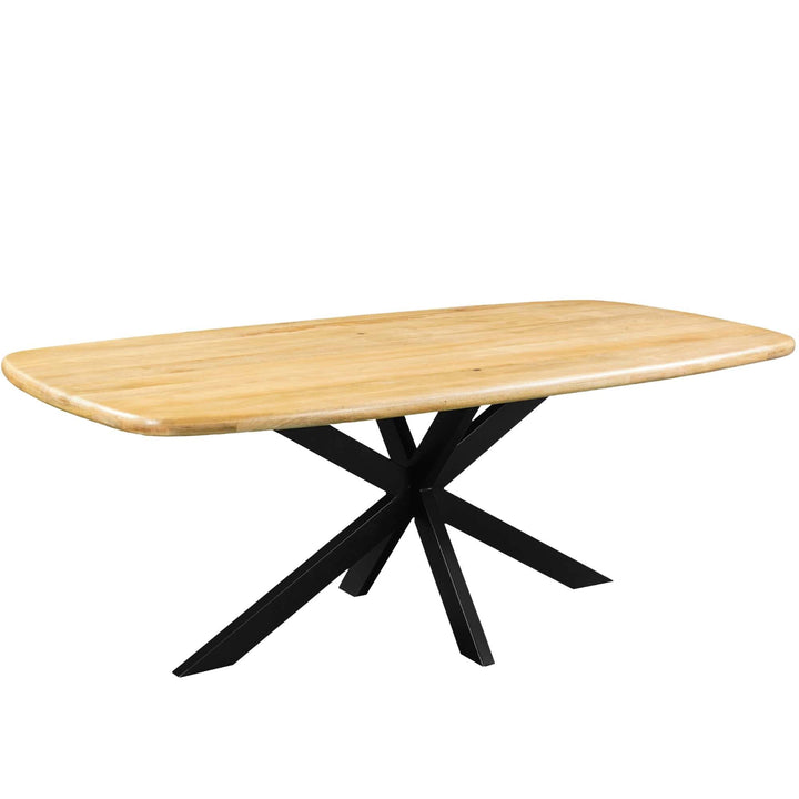 Mangoholz Esstisch Wien dänisch oval mit Spider-Gestell