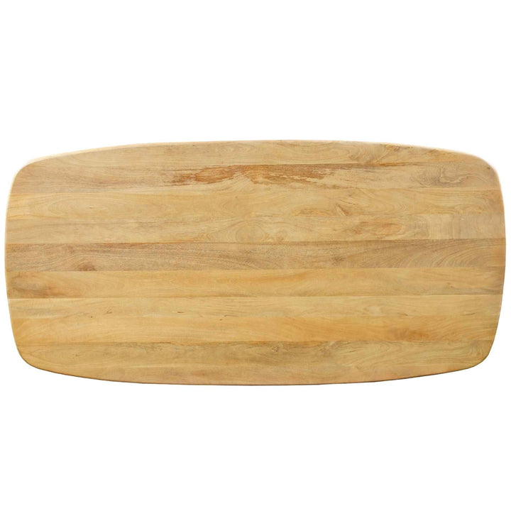 Mangoholz Esstisch Wien dänisch oval mit Spider-Gestell
