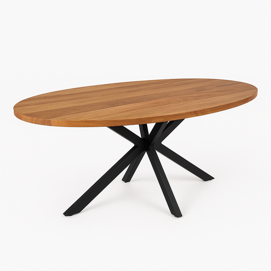 Mango Oval mit Spieder Gestell 160 x 90 x 75 cm
